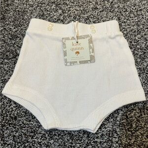 Kate Quinn NEW WITH TAGS white ribbed bloomers size 6-12 months